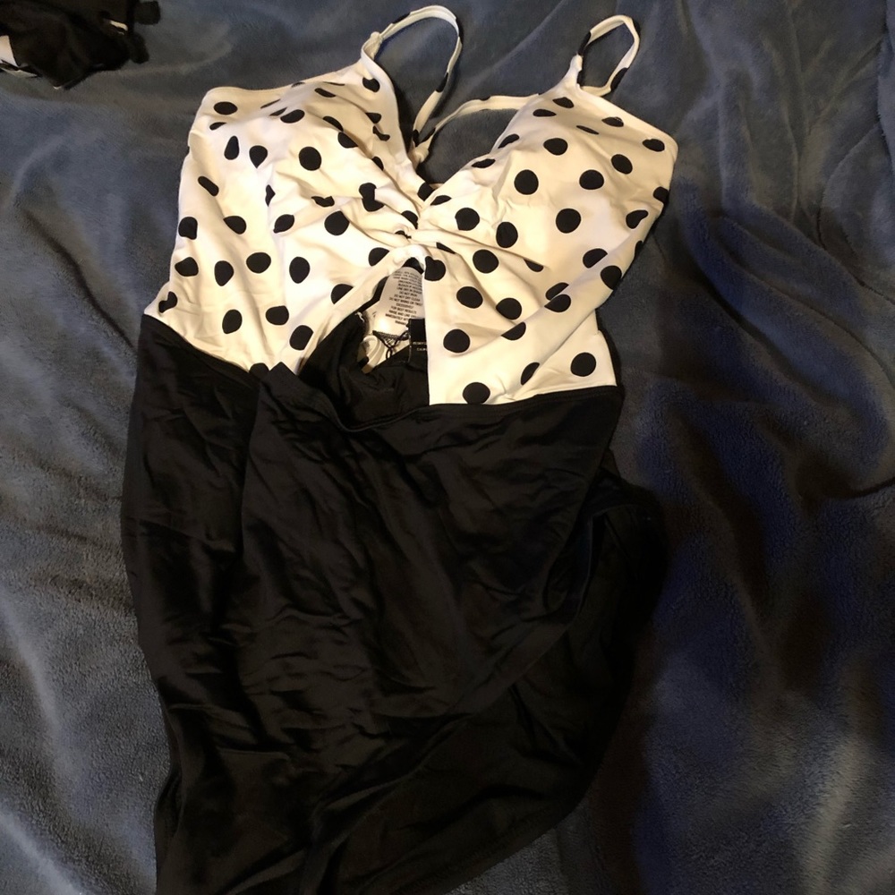 Polka dot swimsuit